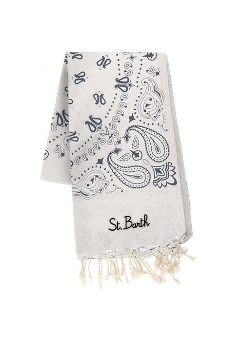 Telo MC2 Saint Barth donna FOUTASJN02055H1061 bianbo blu bandana MC2 SAINT BARTH | Teli mare | FOUTASJN02055H1061